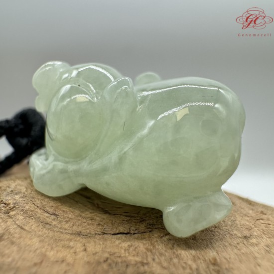 【肌容雪】天然緬甸A貨祥獸造型翡翠吊飾 編號12 【肌容雪】天然緬甸A貨祥獸造型翡翠吊飾 編號12