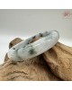【肌容雪】天然緬甸A貨白底飄花翡翠平安鐲 編號14(鐲圍57.1mm#18號) 【肌容雪】天然緬甸A貨白底飄花翡翠平安鐲 編號14(鐲圍57.1mm#18號)