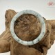 【肌容雪】天然緬甸A貨飄花翡翠美人鐲A貨 編號17(鐲寬56.3mm #18號)