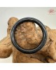 【肌容雪】天然緬甸A貨烏雞翡翠美人條手鐲 編號21(鐲圍56.4mm#17.5號)
