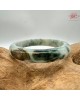 【肌容雪】天然緬甸A貨翡翠飄花平安鐲 編號23(鐲圍55.6mm#17.5號)