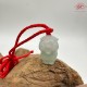 【肌容雪】天然緬甸A貨白底淺綠老虎造型翡翠吊飾 編號24
