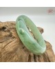 【肌容雪】天然緬甸A貨滿綠金絲綠平安鐲 編號26(鐲圍54.6mm#17號) 【肌容雪】天然緬甸A貨滿綠金絲綠平安鐲 編號26(鐲圍54.6mm#17號)