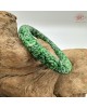 【肌容雪】天然緬甸A貨麻花翡翠刻花圓條手鐲 編號28(鐲圍57.5mm#18號) 【肌容雪】天然緬甸A貨麻花翡翠刻花圓條手鐲 編號28(鐲圍57.5mm#18號)