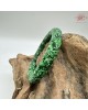 【肌容雪】天然緬甸A貨麻花翡翠刻花圓條手鐲 編號28(鐲圍57.5mm#18號) 【肌容雪】天然緬甸A貨麻花翡翠刻花圓條手鐲 編號28(鐲圍57.5mm#18號)