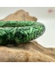【肌容雪】天然緬甸A貨麻花翡翠刻花圓條手鐲 編號28(鐲圍57.5mm#18號) 【肌容雪】天然緬甸A貨麻花翡翠刻花圓條手鐲 編號28(鐲圍57.5mm#18號)