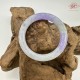 【肌容雪】天然緬甸A貨冰紫翡翠圓條手鐲 編號29(鐲圍53.8mm#17號)