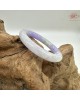 【肌容雪】天然緬甸A貨冰紫翡翠圓條手鐲 編號29(鐲圍53.8mm#17號)