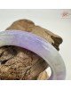 【肌容雪】天然緬甸A貨冰紫翡翠圓條手鐲 編號29(鐲圍53.8mm#17號)