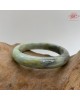 【肌容雪】天然緬甸A貨飄花撒金烏雞翡翠特色手鐲 編號31(鐲寬 59.0mm #19號)