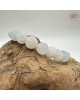 【肌容雪】天然緬甸A貨冰種飄花多彩翡翠手串 編號34