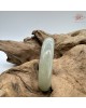 【肌容雪】天然緬甸A貨湖水綠飄花翡翠平安鐲 編號37(鐲圍54.7mm#17號)
