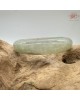 【肌容雪】天然緬甸A貨湖水綠飄花翡翠平安鐲 編號37(鐲圍54.7mm#17號)
