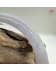 【肌容雪】天然緬甸A貨紫羅蘭翡翠平安鐲 編號38(鐲圍58.4mm#18.5)