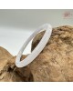 【肌容雪】天然緬甸A貨透白淺紫翡翠叮噹鐲 編號39(鐲圍55.2mm#17.5號)