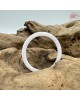 【肌容雪】天然緬甸A貨透白淺紫翡翠叮噹鐲 編號39(鐲圍55.2mm#17.5號)