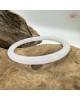 【肌容雪】天然緬甸A貨透白淺紫翡翠叮噹鐲 編號39(鐲圍55.2mm#17.5號)