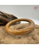 【肌容雪】天然緬甸A貨黃翡翡翠圓條手鐲 編號40(鐲圍56.5mm#18號)