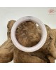 【肌容雪】天然緬甸A貨粉春烏雞翡翠平安鐲 編號48(鐲圍55.4mm#17.5號)