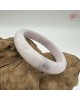 【肌容雪】天然緬甸A貨粉春烏雞翡翠平安鐲 編號48(鐲圍55.4mm#17.5號)