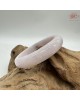 【肌容雪】天然緬甸A貨粉春烏雞翡翠平安鐲 編號48(鐲圍55.4mm#17.5號)