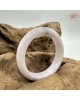 【肌容雪】天然緬甸A貨粉春烏雞翡翠平安鐲 編號48(鐲圍55.4mm#17.5號)