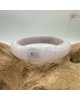 【肌容雪】天然緬甸A貨粉春烏雞翡翠平安鐲 編號48(鐲圍55.4mm#17.5號)