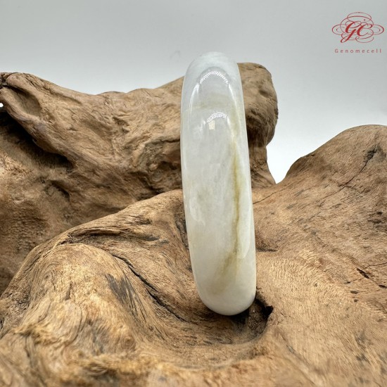 【肌容雪】緬甸天然A貨飄花翡翠平安鐲 編號50(鐲圍62.4mm#19.5號) 【肌容雪】緬甸天然A貨飄花翡翠平安鐲 編號50(鐲圍62.4mm#19.5號)