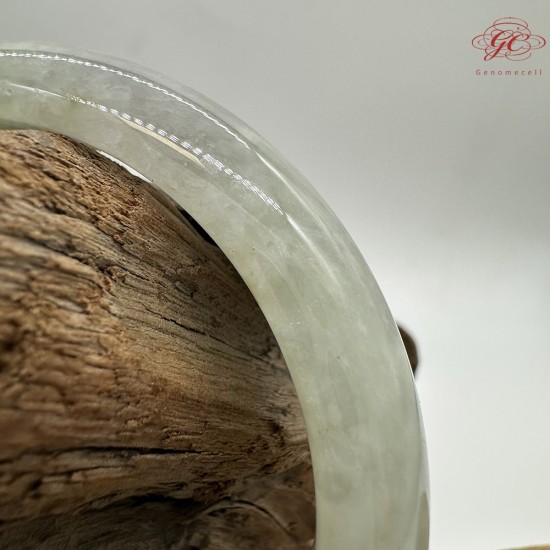 【肌容雪】天然緬甸A貨綠飄花翡翠平安鐲 編號55(鐲圍52.9mm#16.5號) 【肌容雪】天然緬甸A貨綠飄花翡翠平安鐲 編號55(鐲圍52.9mm#16.5號)