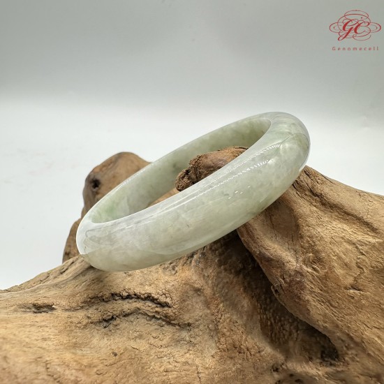 【肌容雪】天然緬甸A貨粉春飄花翡翠平安鐲 編號69(鐲圍56.7mm#18號) 【肌容雪】天然緬甸A貨粉春飄花翡翠平安鐲 編號69(鐲圍56.7mm#18號)