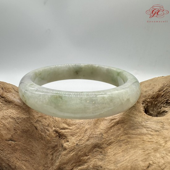 【肌容雪】天然緬甸A貨粉春飄花翡翠平安鐲 編號69(鐲圍56.7mm#18號) 【肌容雪】天然緬甸A貨粉春飄花翡翠平安鐲 編號69(鐲圍56.7mm#18號)