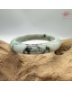 【肌容雪】天然緬甸A貨粉春飄花翡翠平安鐲 編號70(鐲圍56.3mm#17.5號) 【肌容雪】天然緬甸A貨粉春飄花翡翠平安鐲 編號70(鐲圍56.3mm#17.5號)