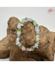 【肌容雪】天然緬甸A貨粉春多彩翡翠手串 編號74 【肌容雪】天然緬甸A貨粉春多彩翡翠手串 編號74