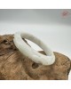 【肌容雪】天然緬甸A貨翡翠白底飄花雕刻平安鐲 編號78(鐲圍55.3mm#17.5號) 【肌容雪】天然緬甸A貨翡翠白底飄花雕刻平安鐲 編號78(鐲圍55.3mm#17.5號)
