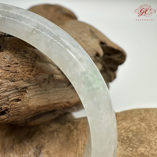 【肌容雪】天然緬甸A貨翡翠粉春飄花平安鐲 編號80(鐲圍57.9mm#18號) 【肌容雪】天然緬甸A貨翡翠粉春飄花平安鐲 編號80(鐲圍57.9mm#18號)