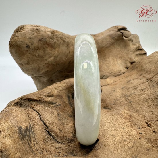 【肌容雪】天然緬甸A貨翡翠飄花平安鐲 編號84(鐲圍57.3mm#18號) 【肌容雪】天然緬甸A貨翡翠飄花平安鐲 編號84(鐲圍57.3mm#18號)