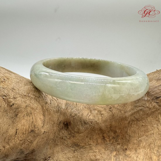 【肌容雪】天然緬甸A貨翡翠飄花平安鐲 編號84(鐲圍57.3mm#18號) 【肌容雪】天然緬甸A貨翡翠飄花平安鐲 編號84(鐲圍57.3mm#18號)