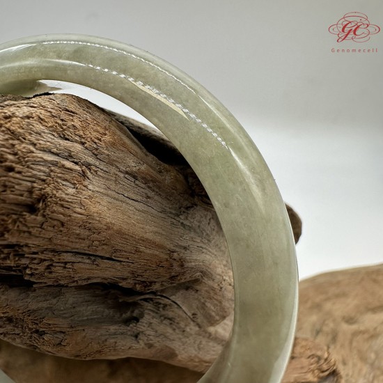【肌容雪】天然緬甸A貨翡翠飄花平安鐲 編號84(鐲圍57.3mm#18號) 【肌容雪】天然緬甸A貨翡翠飄花平安鐲 編號84(鐲圍57.3mm#18號)