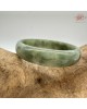 【肌容雪】天然緬甸A貨翡翠糯冰湖水綠飄花平安鐲 編號85(鐲圍53.8mm#17號) 【肌容雪】天然緬甸A貨翡翠糯冰湖水綠飄花平安鐲 編號85(鐲圍53.8mm#17號)