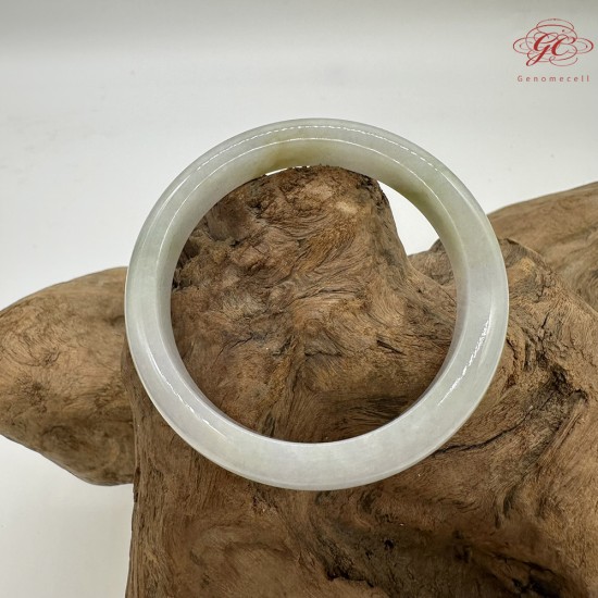 【肌容雪】天然緬甸A貨綠飄花翡翠平安鐲 編號93(鐲圍56.4mm#17.5號) 【肌容雪】天然緬甸A貨綠飄花翡翠平安鐲 編號93(鐲圍56.4mm#17.5號)