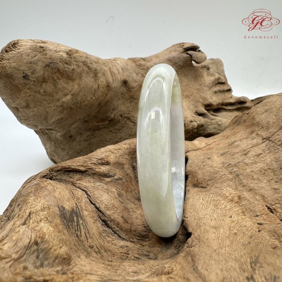 【肌容雪】天然緬甸A貨綠飄花翡翠平安鐲 編號93(鐲圍56.4mm#17.5號) 【肌容雪】天然緬甸A貨綠飄花翡翠平安鐲 編號93(鐲圍56.4mm#17.5號)