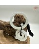 【肌容雪】天然緬甸A貨春彩翡翠三圈子母扣環吊飾 編號98 【肌容雪】天然緬甸A貨春彩翡翠三圈子母扣環吊飾 編號98