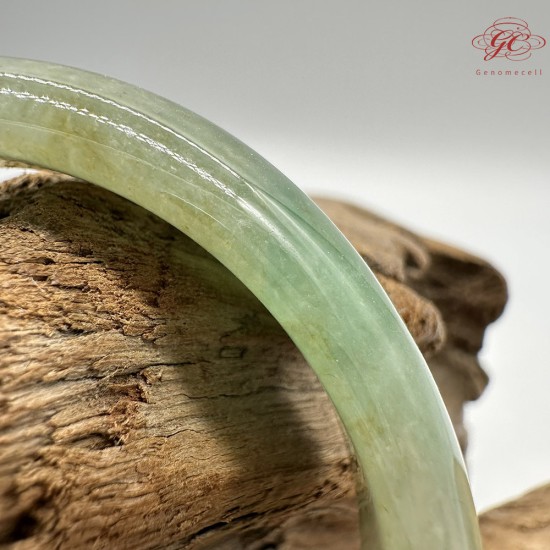 【肌容雪】天然緬甸A貨湖水綠翡翠貴妃鐲 編號102(鐲圍53.9mm#17號) 【肌容雪】天然緬甸A貨湖水綠翡翠貴妃鐲 編號102(鐲圍53.9mm#17號)