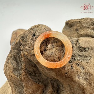 【肌容雪】天然緬甸A貨飄花紅翡翠戒圈 編號105(戒圍17.3mm#12號)