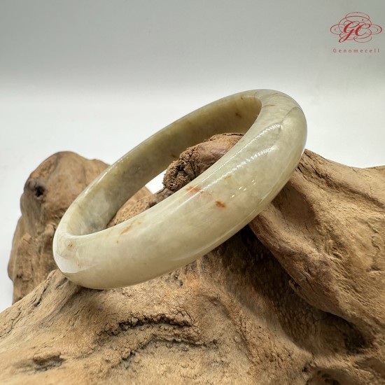 【肌容雪】天然緬甸A貨飄花翡翠平安鐲 編號108(鐲圍58.7mm#18.5號) 【肌容雪】天然緬甸A貨飄花翡翠平安鐲 編號108(鐲圍58.7mm#18.5號)
