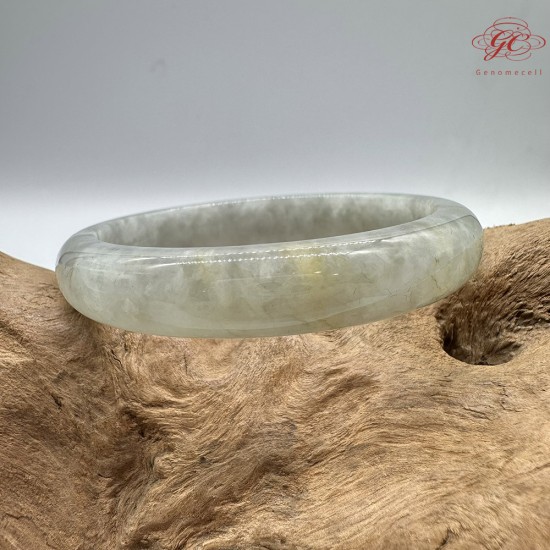 【肌容雪】天然緬甸A貨飄花翡翠平安鐲 編號109(鐲圍56.0mm#17.5號) 【肌容雪】天然緬甸A貨飄花翡翠平安鐲 編號109(鐲圍56.0mm#17.5號)