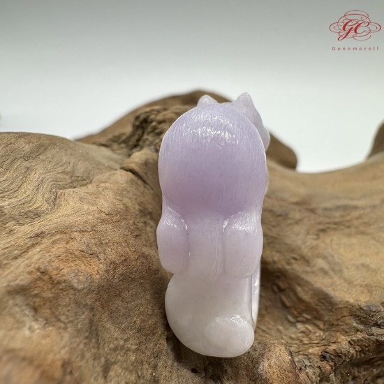 【肌容雪】天然緬甸A貨紫色翡翠貓咪造型戒圈 編號112(戒圍17.3mm#12號) 【肌容雪】天然緬甸A貨紫色翡翠貓咪造型戒圈 編號112(戒圍17.3mm#12號)