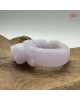 【肌容雪】天然緬甸A貨紫色翡翠貓咪造型戒圈 編號112(戒圍17.3mm#12號) 【肌容雪】天然緬甸A貨紫色翡翠貓咪造型戒圈 編號112(戒圍17.3mm#12號)