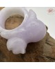 【肌容雪】天然緬甸A貨紫色翡翠貓咪造型戒圈 編號112(戒圍17.3mm#12號) 【肌容雪】天然緬甸A貨紫色翡翠貓咪造型戒圈 編號112(戒圍17.3mm#12號)