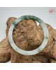 【肌容雪】天然緬甸A貨冰綠飄花翡翠叮噹鐲 編號116(鐲圍55.4mm#17號)